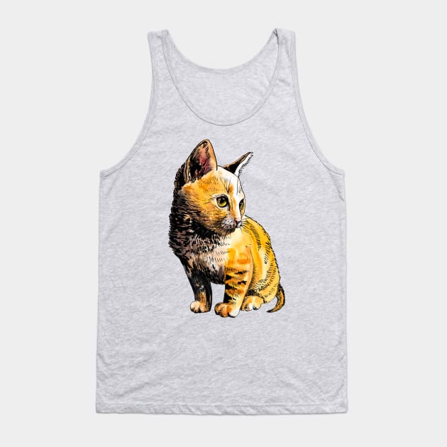 red kitten Tank Top by VicaVeresk